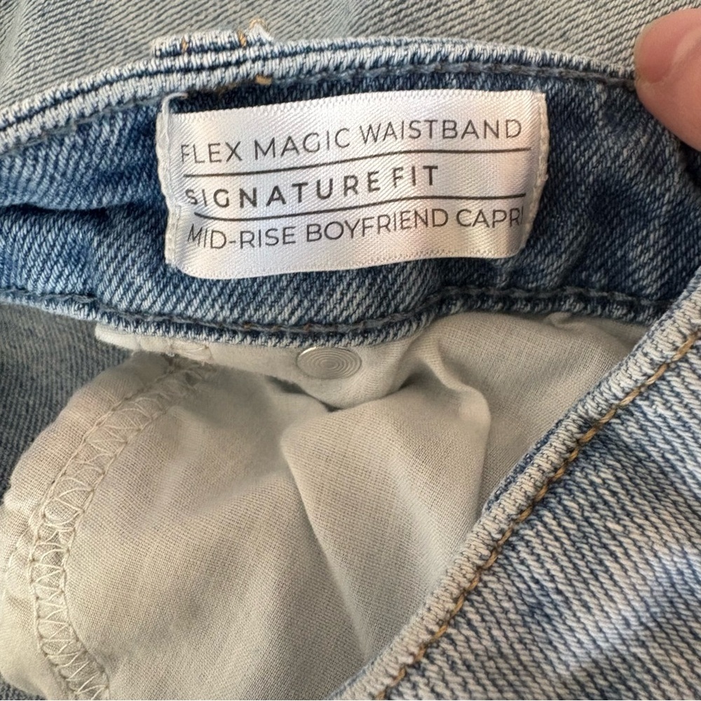Lane Bryant Signature Fit Jeans Sz 20 Mid Rise Boyfriend Flex Magic Waistband - Picture 4 of 11